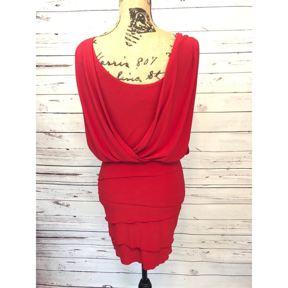 B Darlin Sexy Red Dress Size 3/4 - Picture 4 of 5